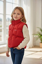 Жилетка Delfinka 8165 red - делук