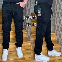 Джинсы God Baron 720-10 black - делук