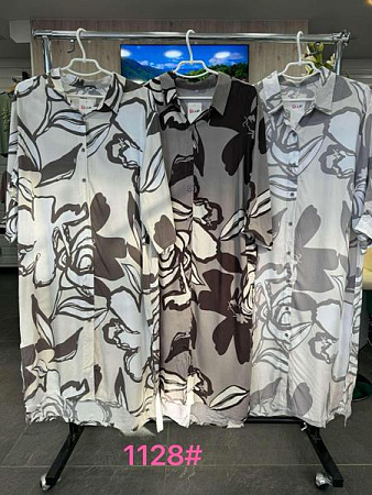 Платье P.Hey 1128 l.grey-brown - делук