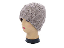 Шапка Angelica ABC002-3 на флісі beige Шапка Angelica ABC002-3 на флісі beige - делук