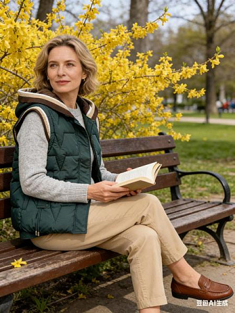 Жилетка Jacket MF306 green - делук