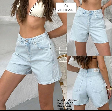 Шорты Jeans Style 5477 l.blue - делук