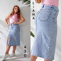 Юбка Liana Denim 430 l.blue - делук