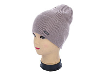 Шапка Angelica VC001-4 d.beige - делук