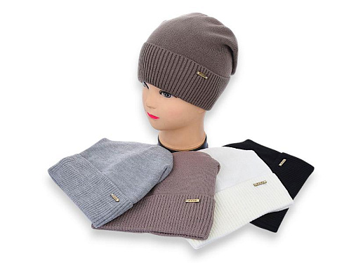 Шапка Angelica CHW001-2 на флісі mix - делук