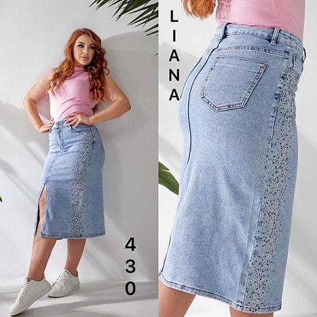 Юбка Liana Denim 430 l.blue - делук