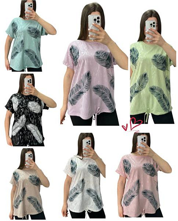 Футболка Levisha 25062 white - делук