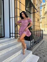 Платье Arina 7038 powder - делук