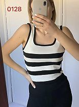 Майка Fsn 0128 white-black - делук