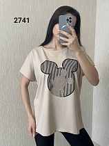 Футболка Fsn 2741 beige - делук