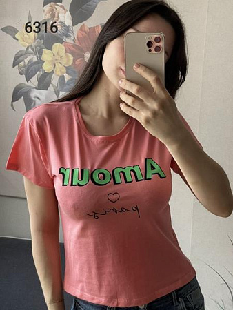 Футболка Fsn 6316 peach - делук