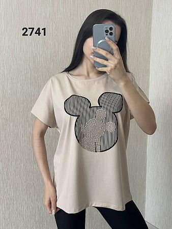 Футболка Fsn 2741 beige - делук