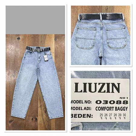 Джинсы Maxim Jeans 03088-1 l.blue - делук