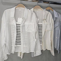 Рубашка Style Nadezhda 9606-2 grey - делук