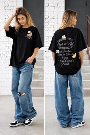 Футболка Karolina KR663 black - делук