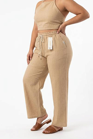 Штаны Sport Style 49047 beige - делук