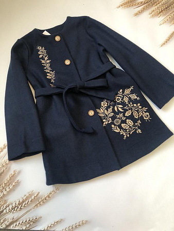 Пальто Moda School M206 navy - делук