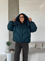 Пуховик Trend 2542 green - делук