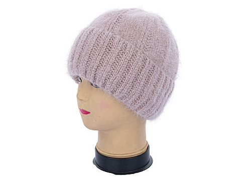 Шапка Angelica Ангора на флісі 2006-1 beige - делук