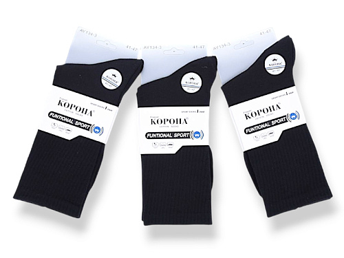 Носки Jelzin AY134-3 black - делук