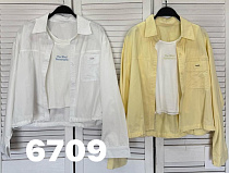 Рубашка Divo 6709 yellow - делук