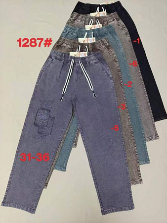 Джинсы Immei 1287-1 black - делук