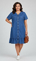 Халат Julia JL1237 blue - делук