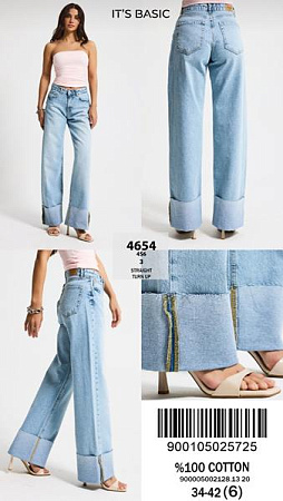Джинсы Jeans Style 4654-4S6-3 l.blue - делук