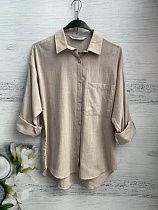 Рубашка New Season 8621 beige - делук