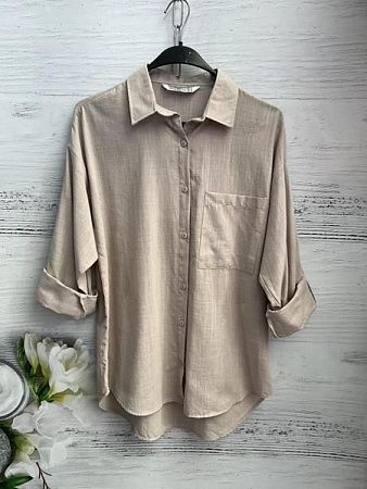 Рубашка New Season 8621 beige - делук
