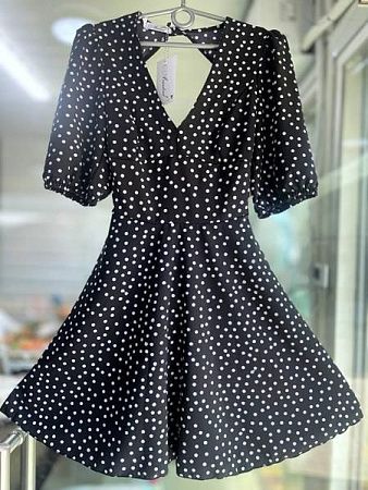 Платье Arina 2358 black-white - делук