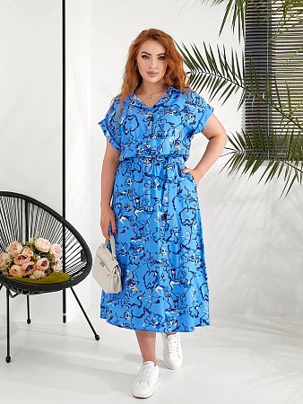 Платье Oska 705-1 blue - делук