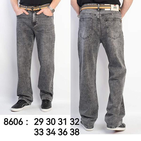 Джинсы God Baron 8606 grey - делук