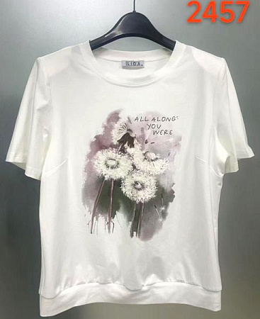 Футболка Lida 2457 white - делук