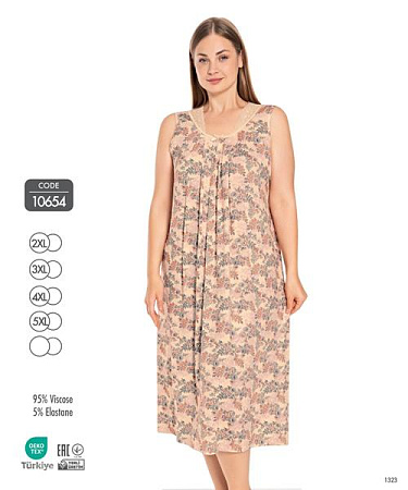 Ночнушка Cotpark 10654 beige - делук