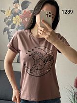 Футболка Fsn 1289 brown - делук