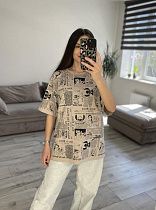 Футболка S.Style 72 beige - делук