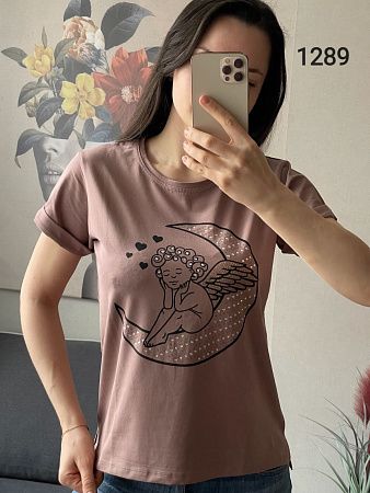 Футболка Fsn 1289 brown - делук