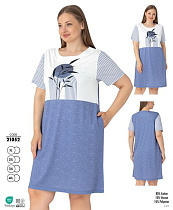 Ночнушка Trikotag 21052 l.blue - делук