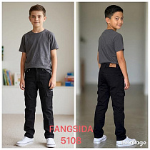 Джинсы Fangsida 5108 black - делук