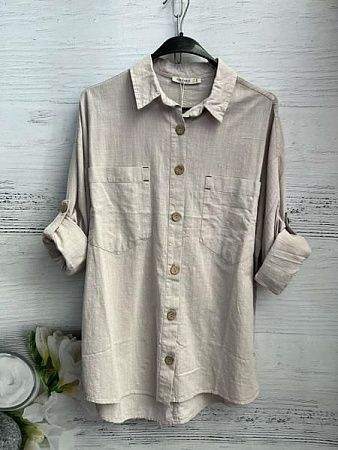 Рубашка New Season 8600 beige - делук