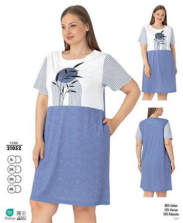 Ночнушка Trikotag 21052 l.blue - делук
