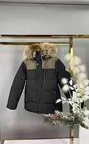 Куртка Delfinka WK593 black-khaki - делук