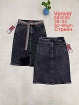 Юбка Vanver D82036 black - делук