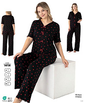 Пижама Cotpark 14728 black - делук