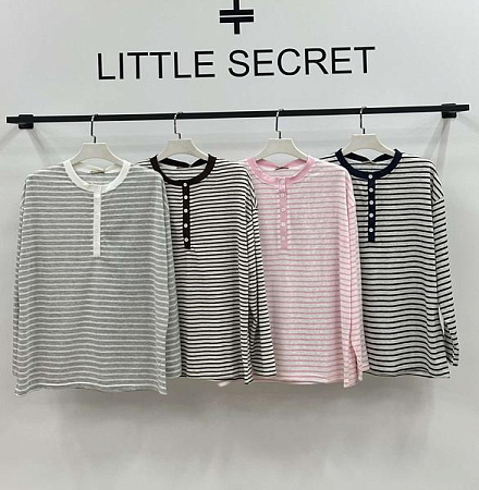 Свитер Little Secret 10305 grey-white - делук