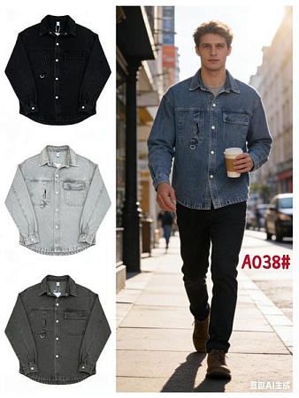 Рубашка Lina A038 black - делук