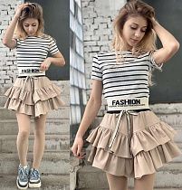 Юбка Karolina KR216 beige - делук
