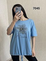 Футболка Fsn 7045 l.blue - делук