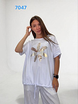 Футболка Fsn 7047 white - делук